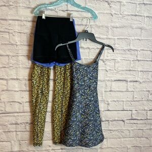 Girls Gilly Hicks 4 piece bundle Size XS leggings, dress, 2 pairs bike shorts